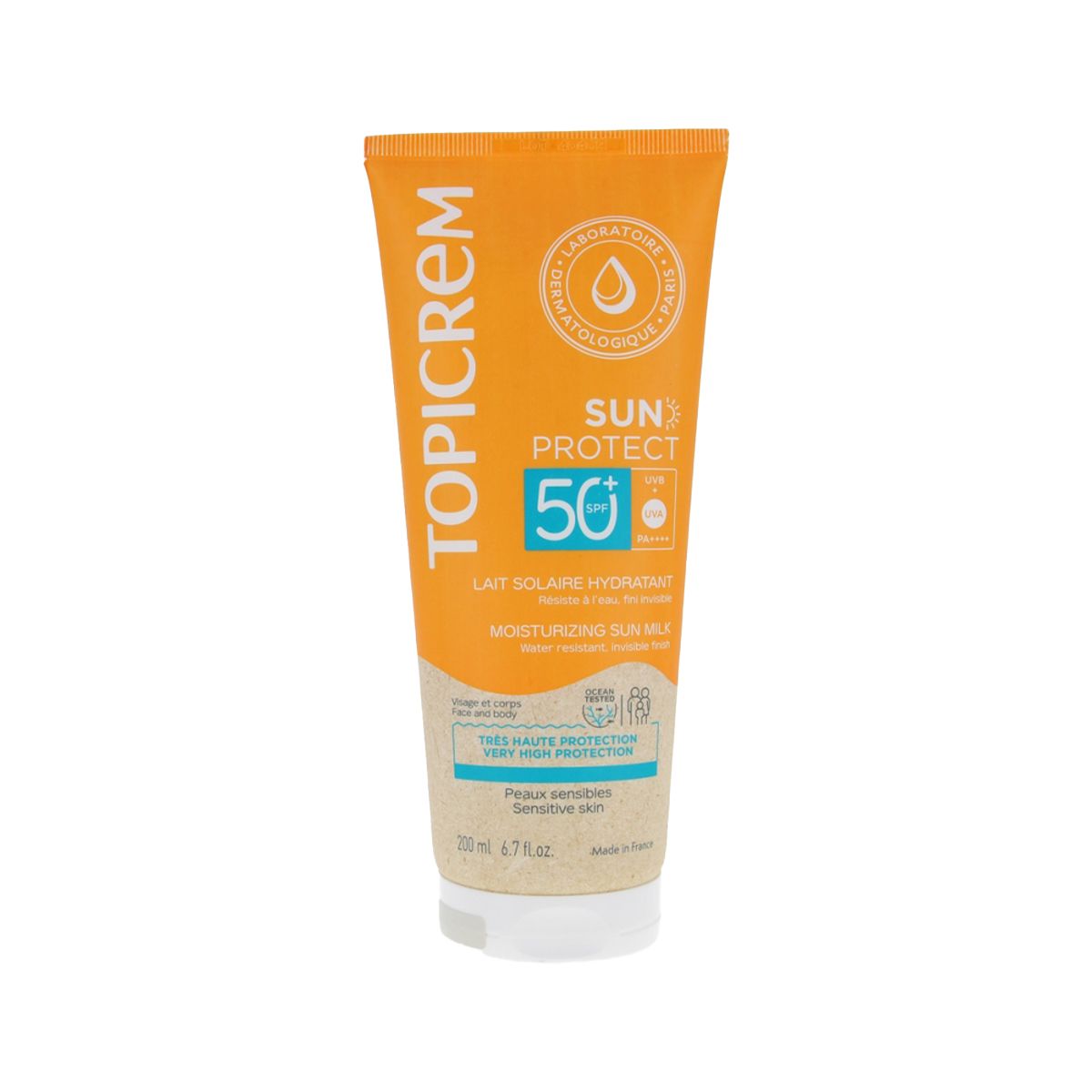Sunscreen Face & Body Milk SPF 50+ 50 ml - Topicrem